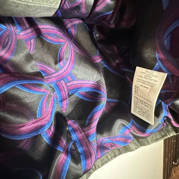 Vintage Classiques Entier cropped‎ bell sleeve bronze leather jacket womans SP - Picture 12 of 12